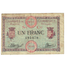 France, Macon, 1 Franc, 1917, VF(20-25)