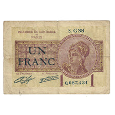 France, 1 Franc, 1922, G.38, PARIS, VF(20-25)