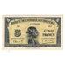 Banknot, Francuska Afryka Zachodnia, 5 Francs, 1942, 1942-12-14, KM:28a