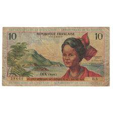 Banknote, French Antilles, 10 Francs, KM:8b, VF(20-25)