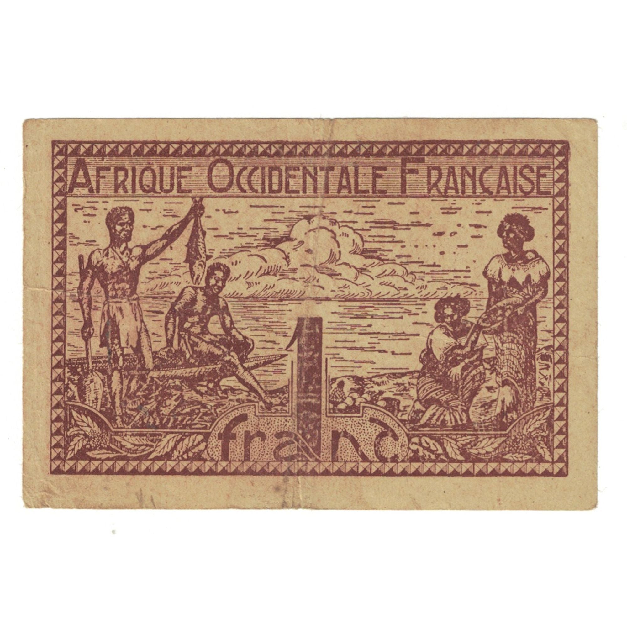 Banknote, French West Africa, 1 Franc, KM:34a, VF(20-25)