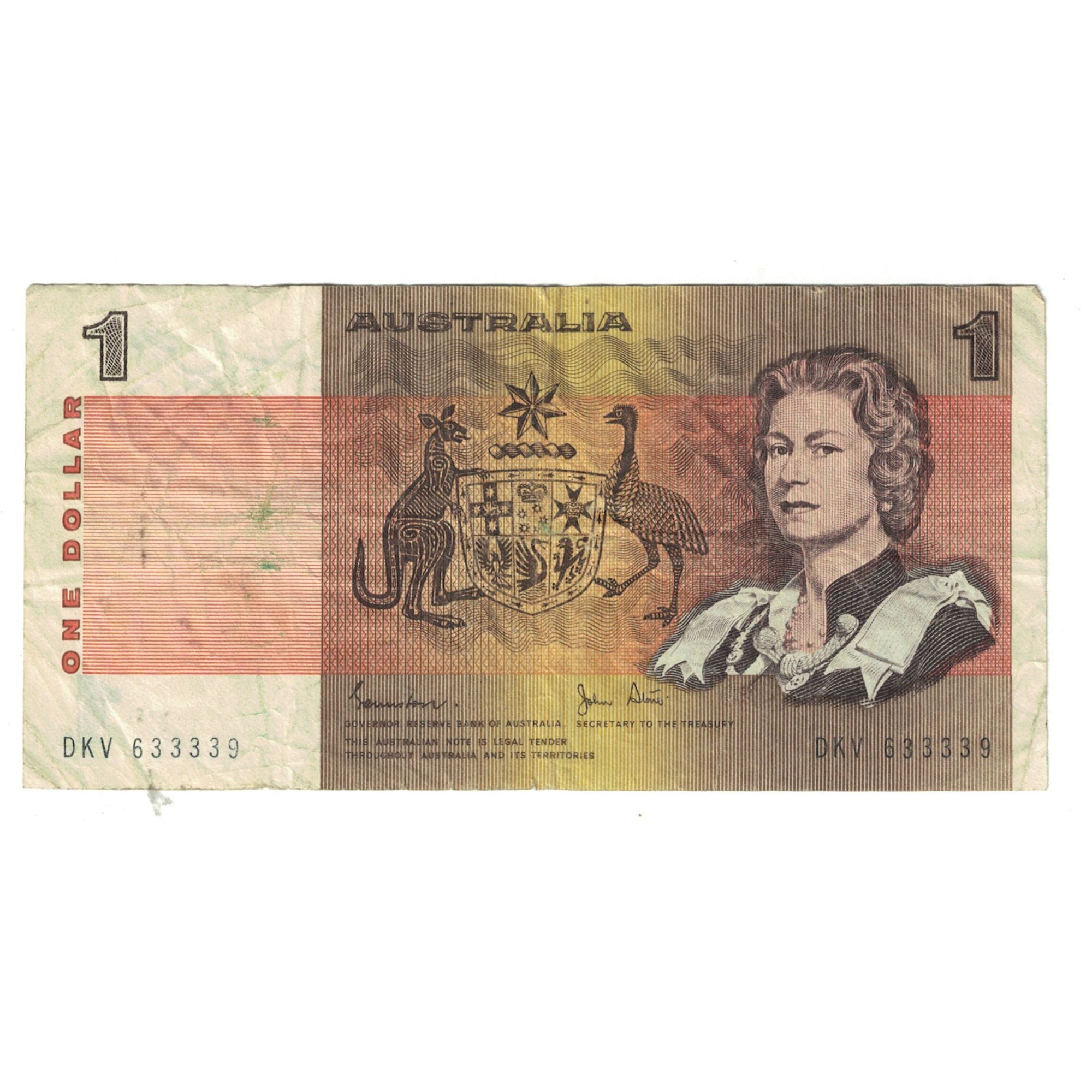 Billete, 1 Dollar, Australia, KM:37a, BC