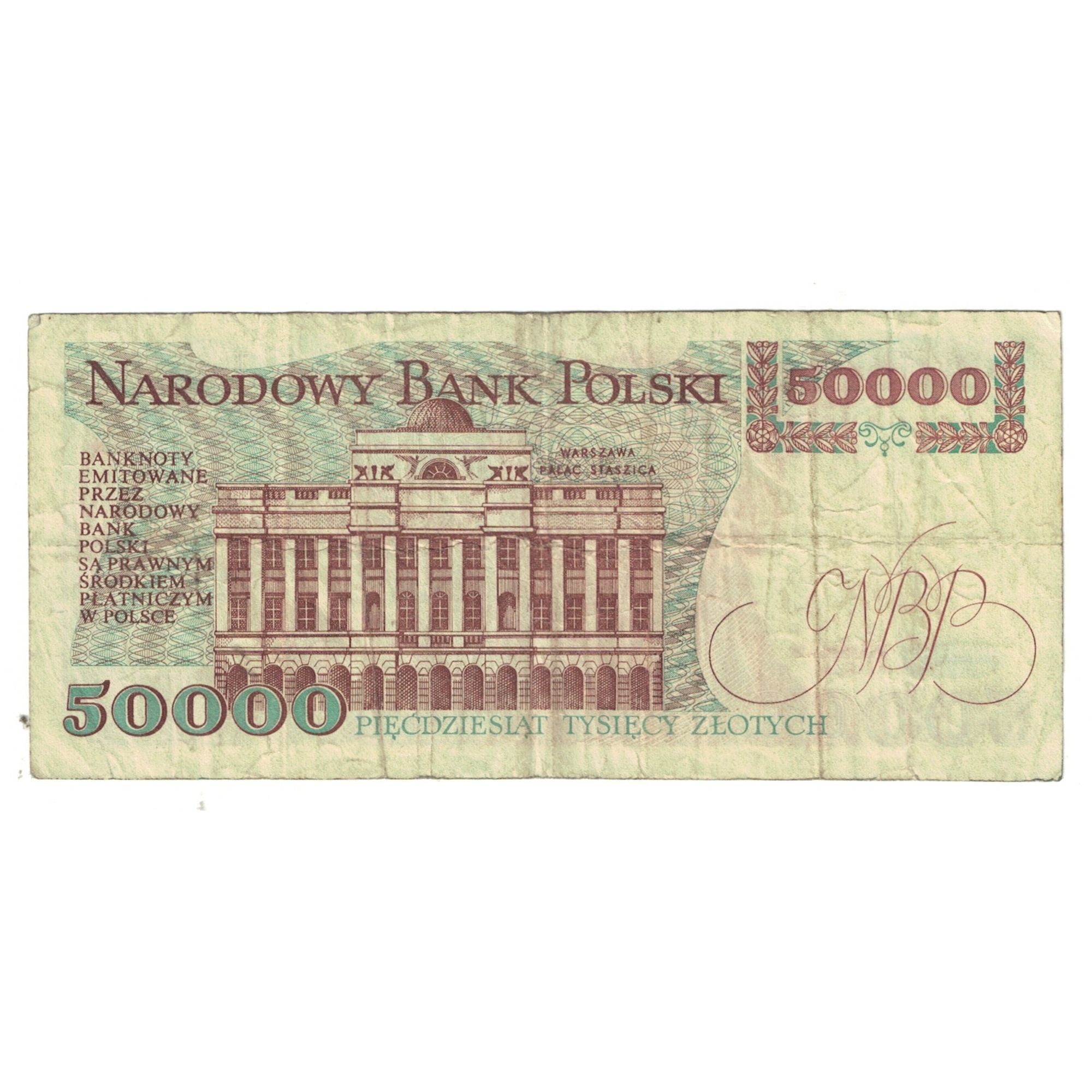 Billete, 50,000 Zlotych, 1989, Polonia, 1989-12-01, KM:153a, BC