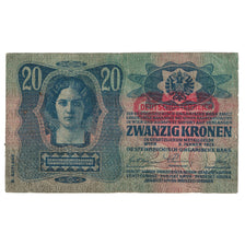 Banknote, Austria, 20 Kronen, 1913, 1913-01-02, KM:14, EF(40-45)