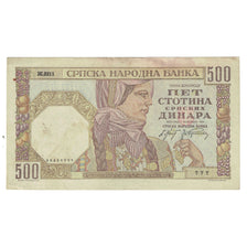 Banknote, Serbia, 500 Dinara, 1941, 1941-11-01, KM:27A, EF(40-45)
