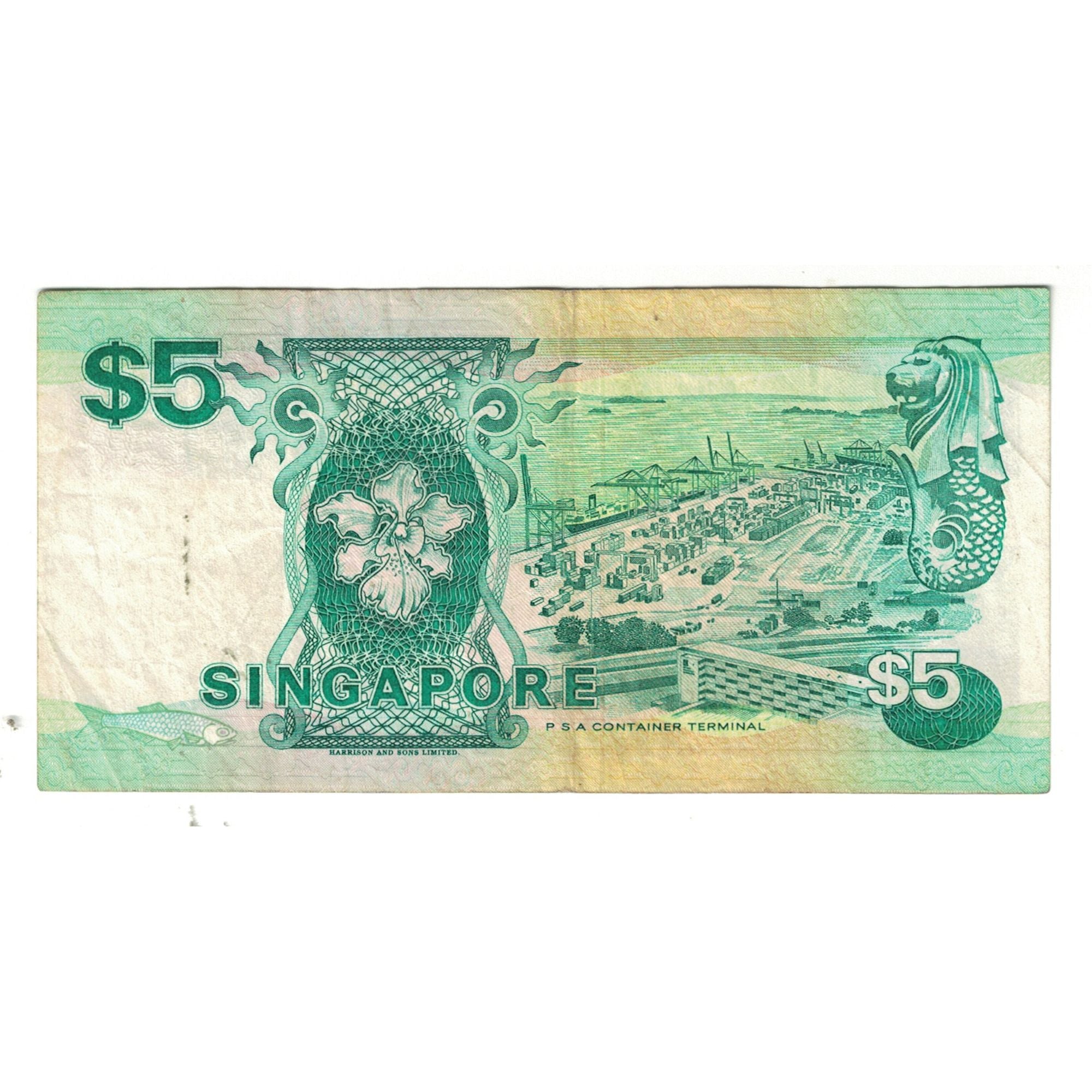 Billet, Singapour, 5 Dollars, KM:19, TTB