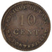 FRANCE, 10 Centimes, EF(40-45), Bronze, Brandon #256, 1.86