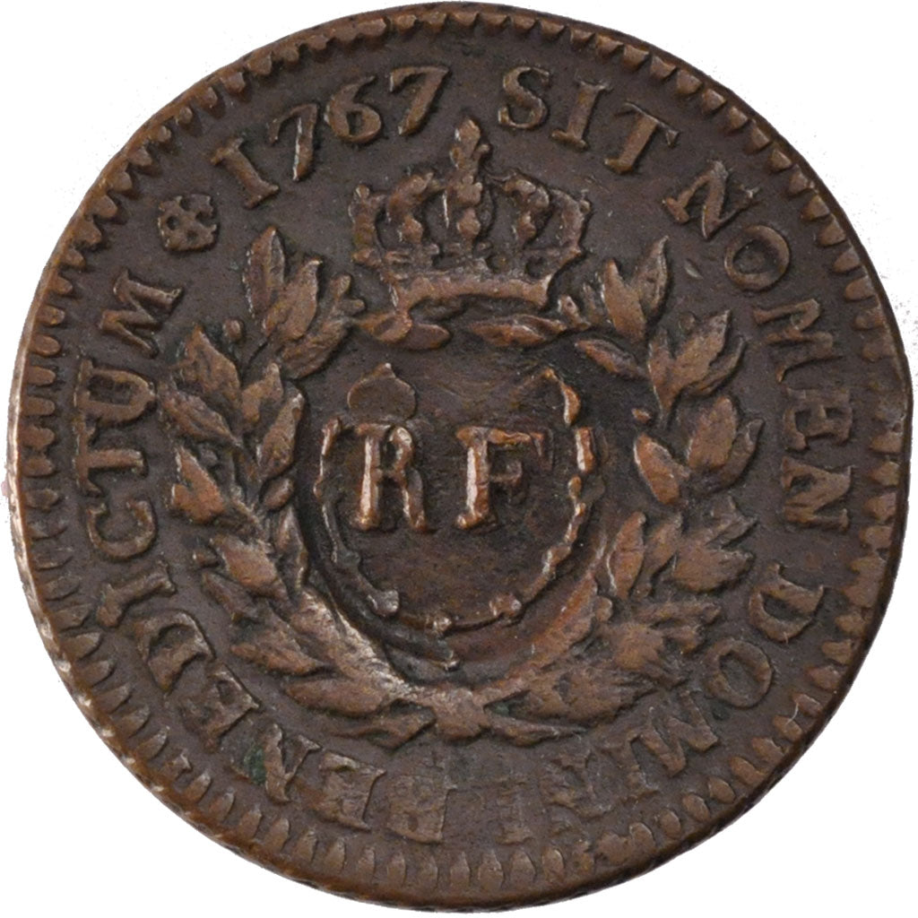 FRANCE, Sol, 1793, EF(40-45), Copper, Brandon #268, 11.77