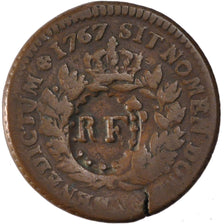 FRANCE, Sol, 1793, VF(30-35), Copper, Brandon #268, 11.95