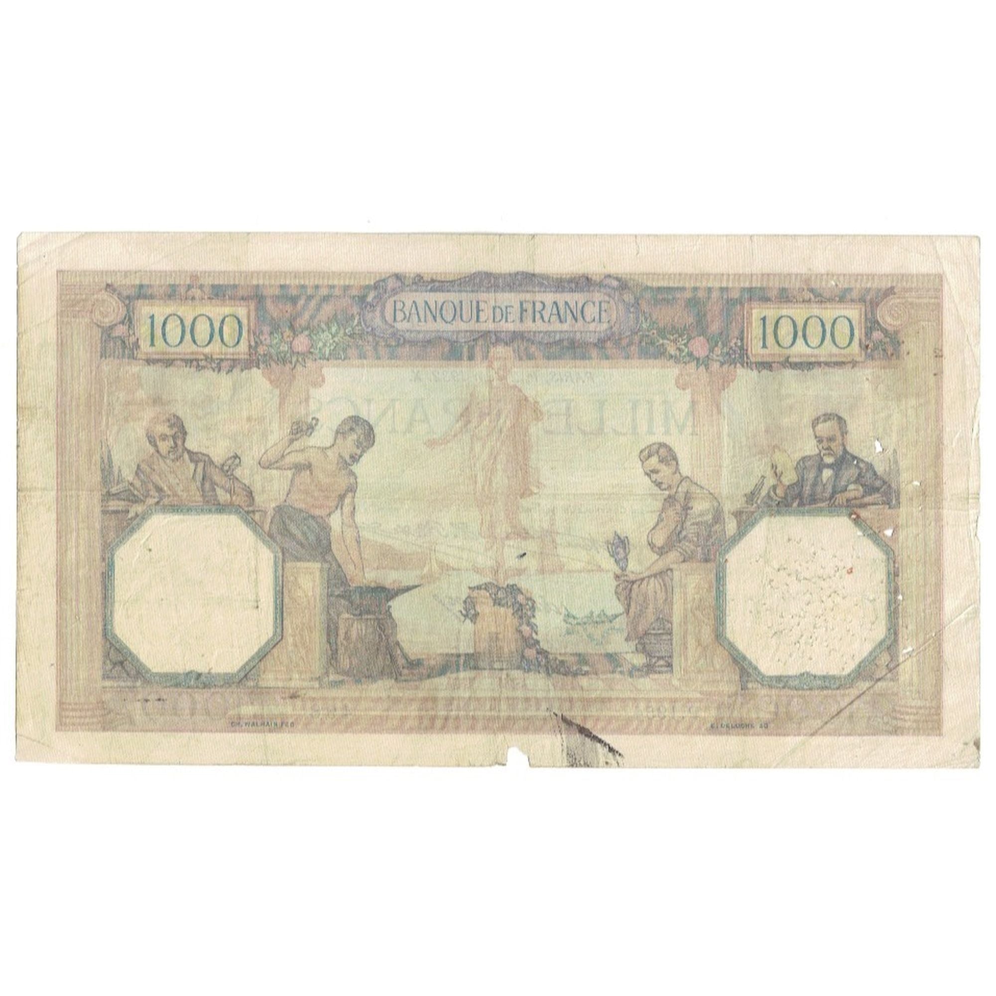 Frankrijk, 1000 Francs, Cérès et Mercure, 1932, P.1954, TB, Fayette:37.7