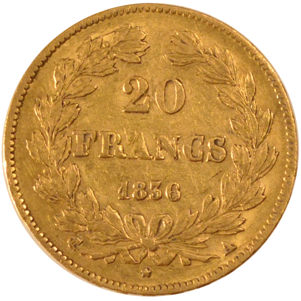 Louis Philippe I, 20 Francs or tête laurée