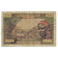 Banknote, EQUATORIAL AFRICAN STATES, 500 Francs, 1963, Undated (1963), KM:4h