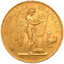 FRANCE, Génie, 100 Francs, 1882, Paris, KM #832, EF(40-45), Gold, 32.26