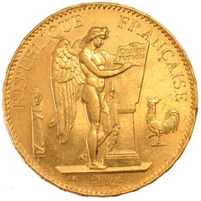 FRANCE, Génie, 100 Francs, 1882, Paris, KM #832, AU(55-58), Gold, Gadoury #1137,