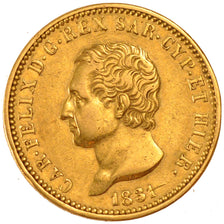 Italy, 40 Lire, 1831, Turin, KM #C#107.1, EF(40-45), Gold, 12.86