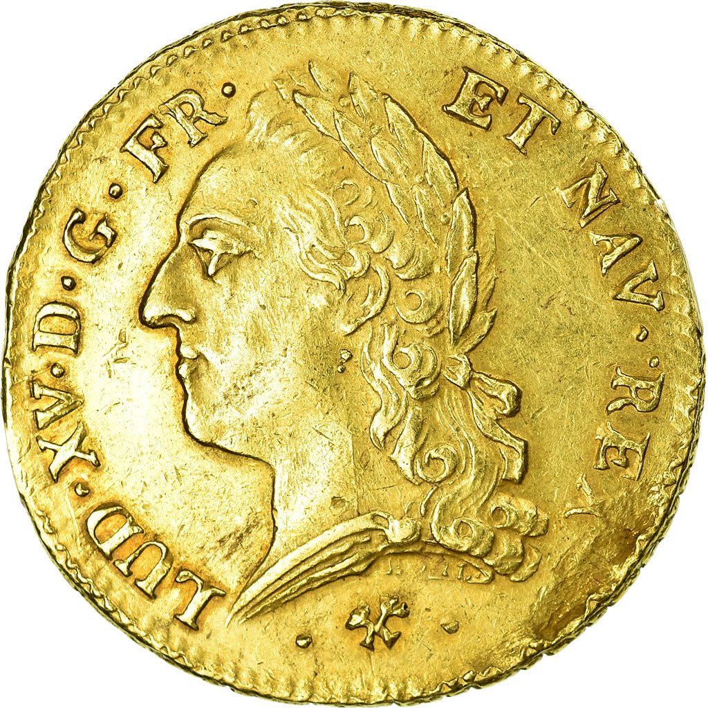 Monnaie, France, Louis XV, Double louis d'or à la vieille tête, 2 Louis D'or