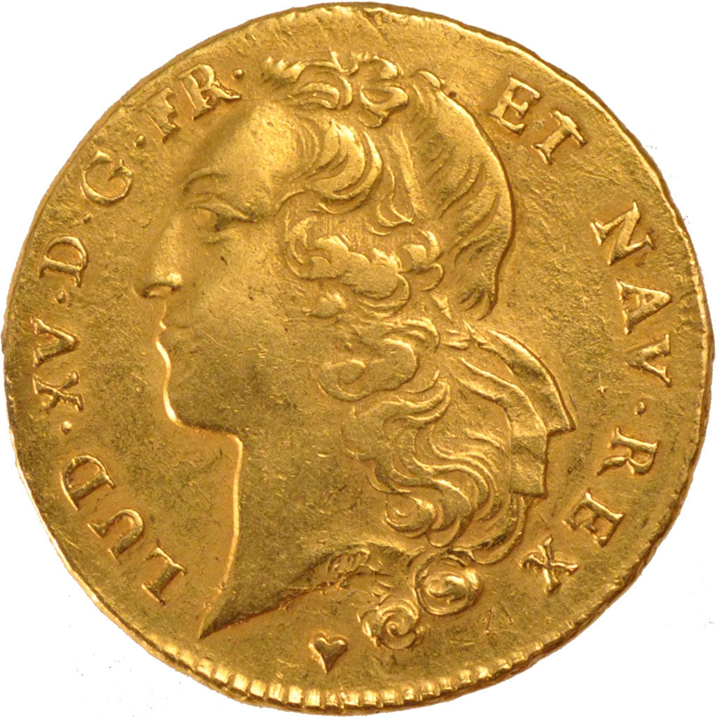 FRANCE, Double louis d'or au bandeau, 2 Louis D'or, 1745, Strasbourg, KM...