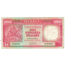 Billete, 100 Dollars, 1992, Hong Kong, 1992-01-01, KM:198a, MBC