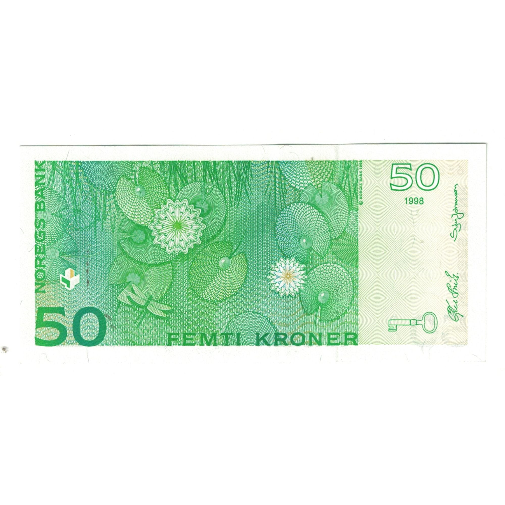 Billet, Norvège, 50 Kroner, 1998, KM:46a, SPL