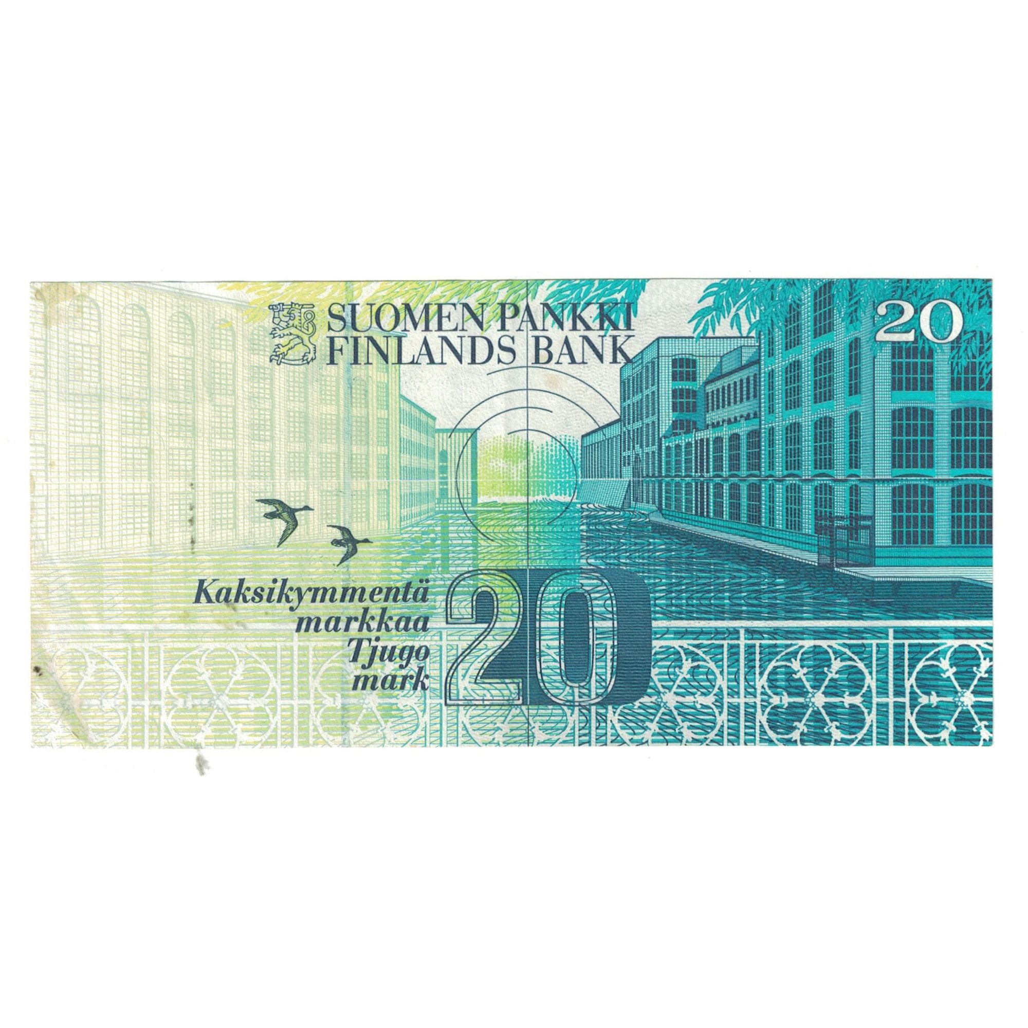 Billete, 20 Markkaa, 1993, Finlandia, KM:122, MBC