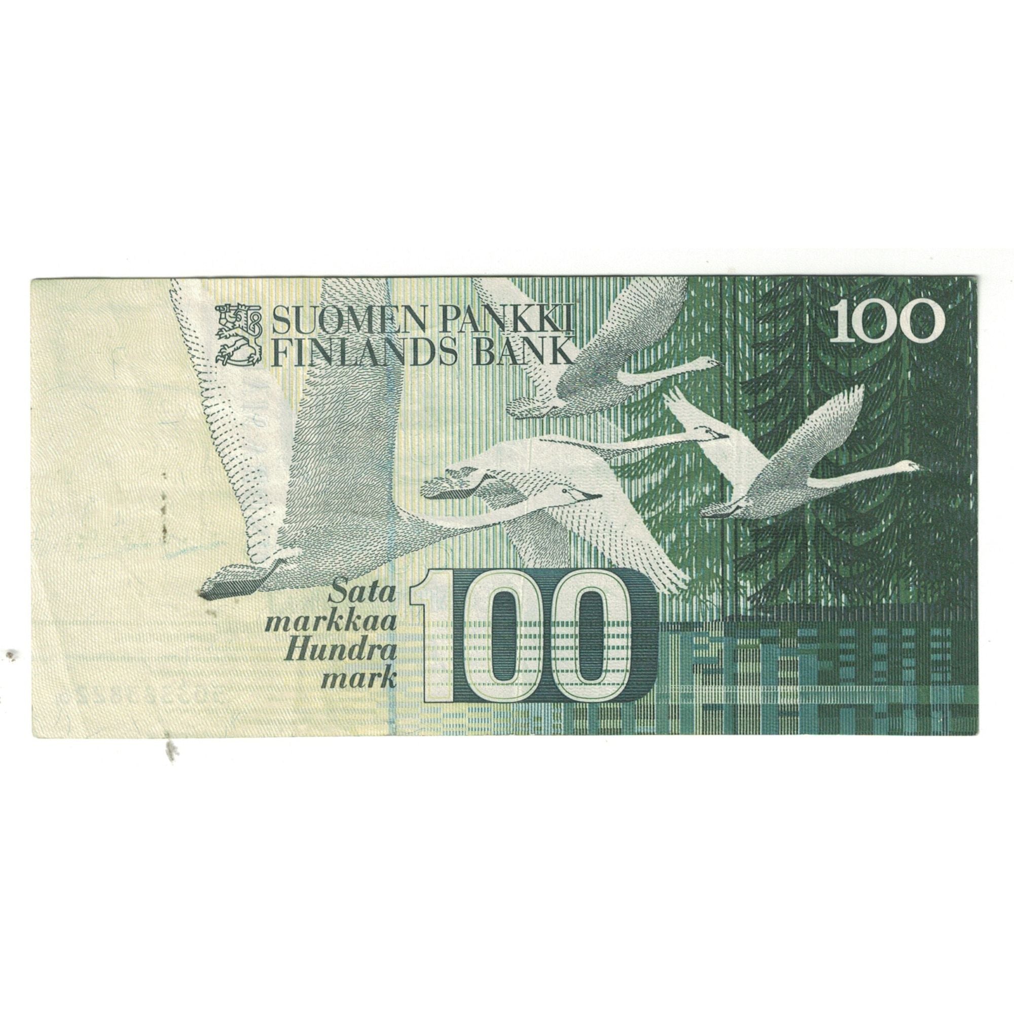 Banknote, Finland, 100 Markkaa, 1986-1991, KM:119, EF(40-45)