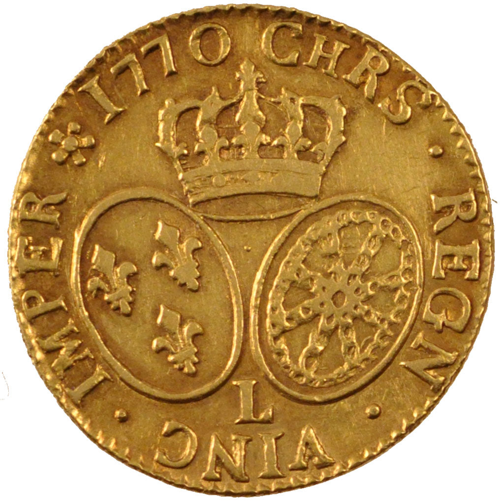 FRANCE, Louis d'or au bandeau, Louis D'or, 1770, Bayonne, KM #513.12,...