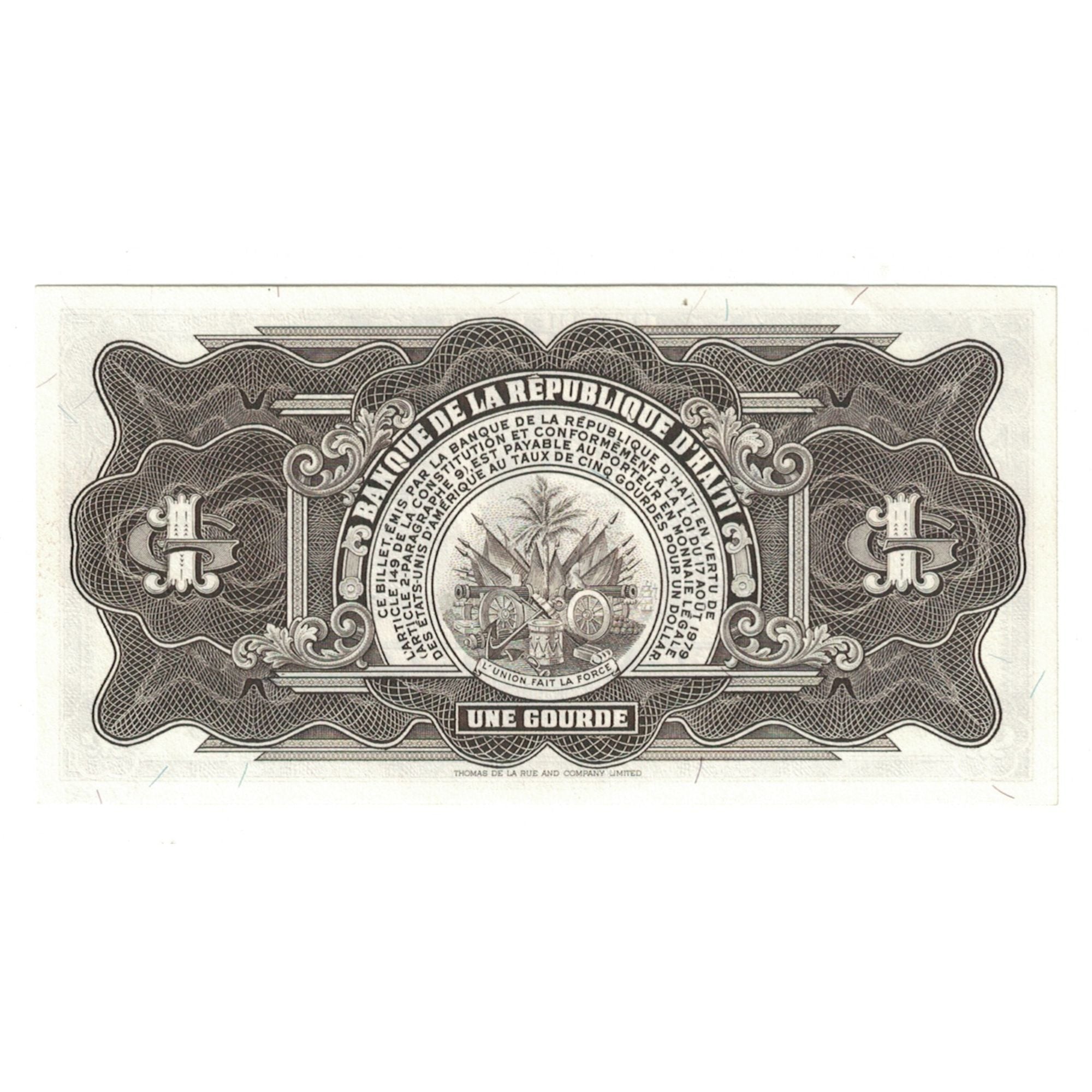 Billete, 1 Gourde, 1968, Haití, KM:196a, SC