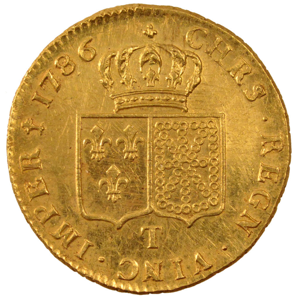 FRANCE, Double Louis d'or, 1786, Nantes, MS(60-62), Gold, Gadoury #363, 15.30