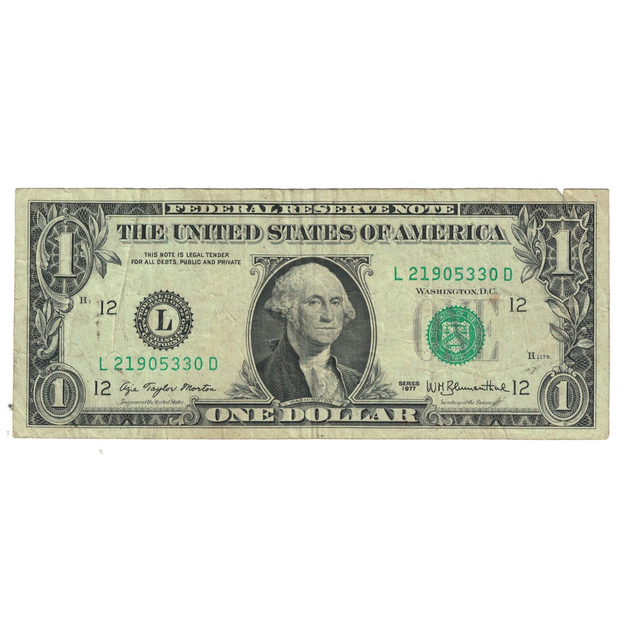 Banknote, United States, One Dollar, 1977, VF(20-25)