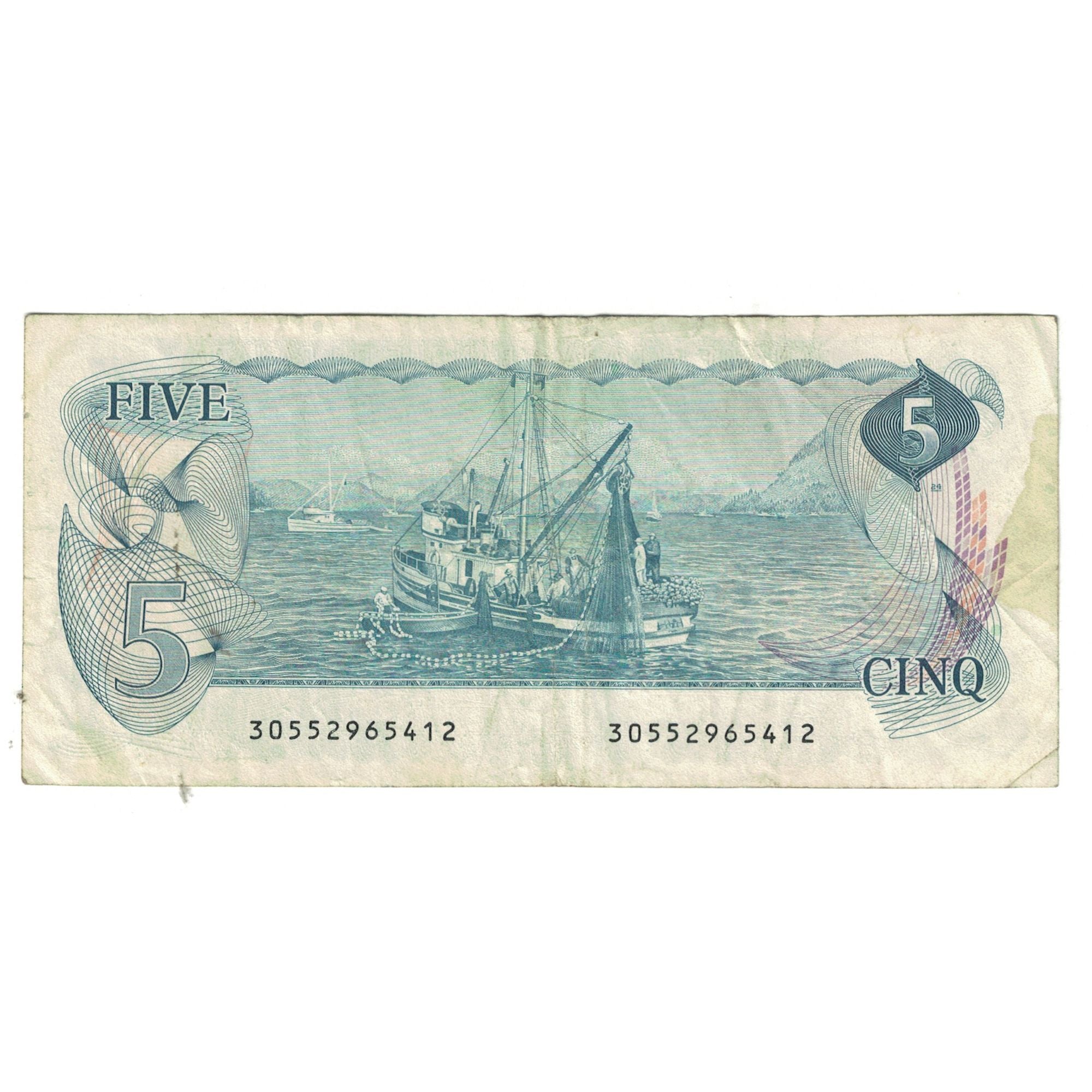 Banknote, Canada, 5 Dollars, 1979, KM:92a, EF(40-45)