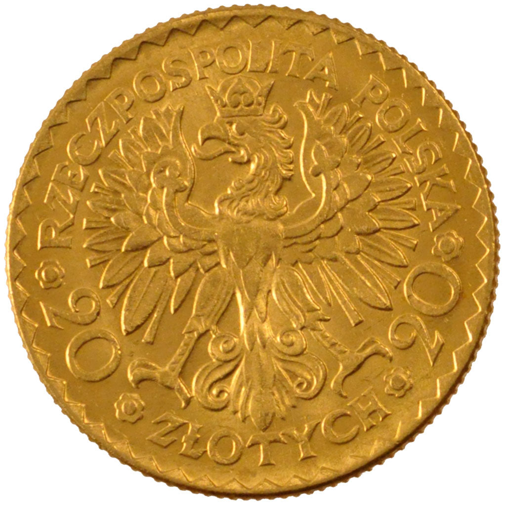 Polonia, 20 Zlotych, 1925, SPL, Oro, KM:33