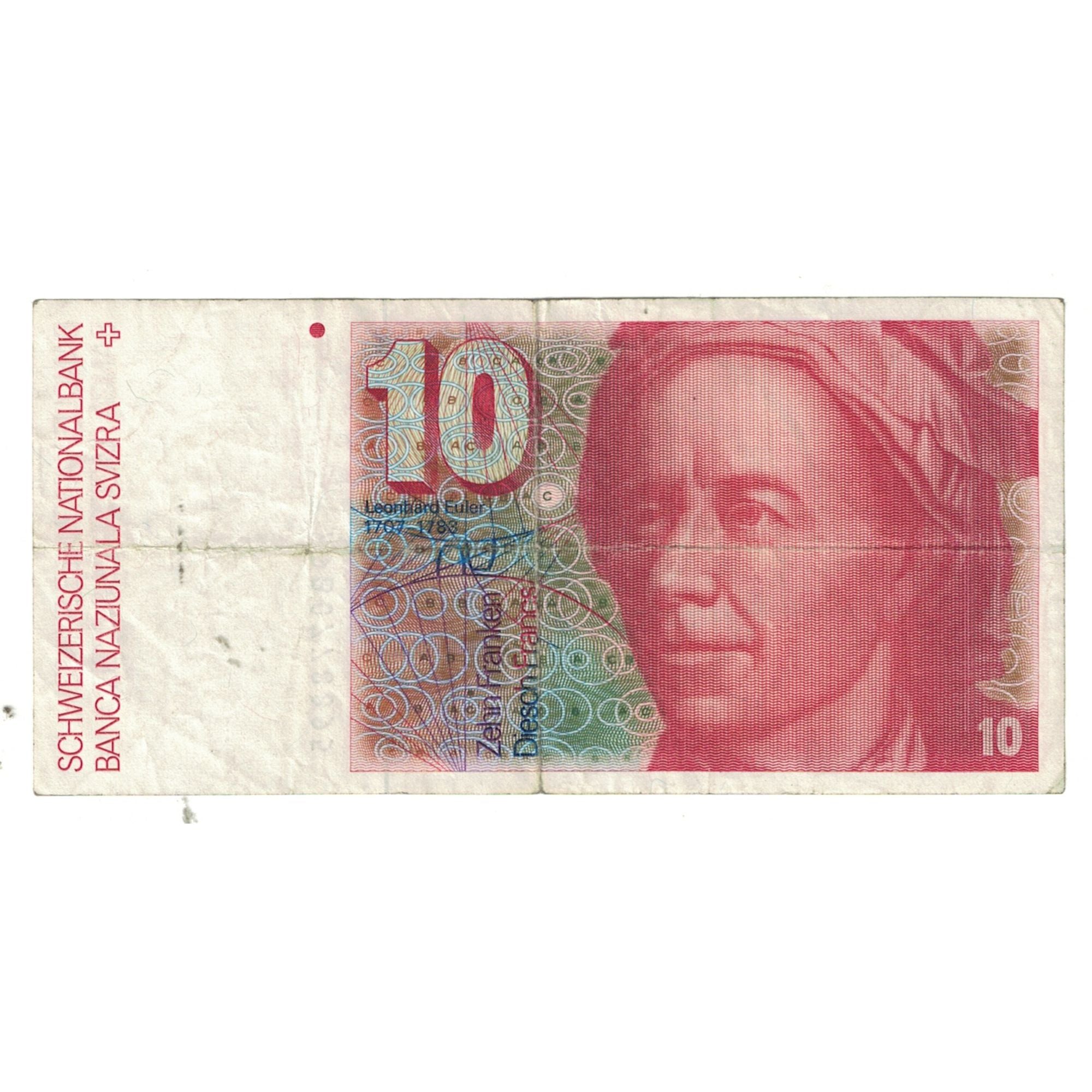 Banknote, Switzerland, 10 Franken, 1987, KM:53g, EF(40-45)
