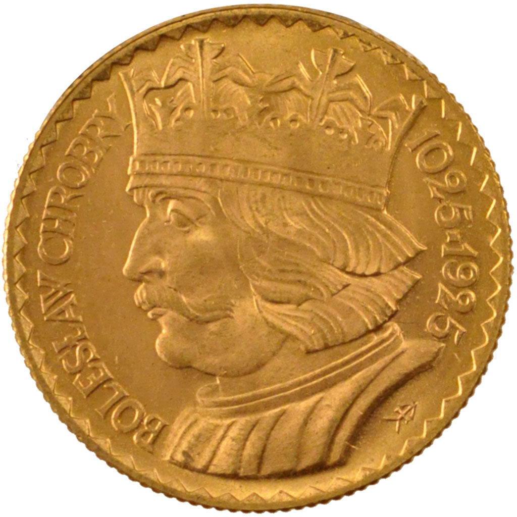 POLAND, 10 Zlotych, 1925, Warsaw, KM #32, MS(60-62), Gold, 19, 3.20