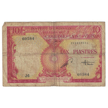 Banknote, FRENCH INDO-CHINA, 10 Piastres = 10 Kip, KM:102, VF(20-25)