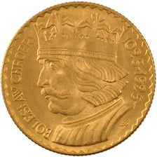 POLAND, 10 Zlotych, 1925, Warsaw, KM #32, MS(60-62), Gold, 19, 3.30