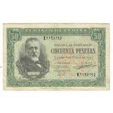 Billete, 50 Pesetas, 1940, España, 1940-01-09, KM:117a, BC