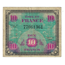 Frankreich, 10 Francs, Flag/France, 1944, 77061361, S, Fayette:VF17.1, KM:116a