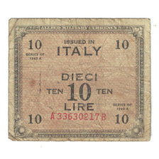 Banknote, Italy, 10 Lire, 1943, Undated (1943), KM:M19b, VF(20-25)