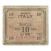 Banknote, Italy, 10 Lire, 1943, Undated (1943), KM:M19b, VF(20-25)