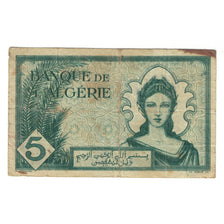 Banknote, Algeria, 5 Francs, 1942, 1942-11-16, KM:91, VF(20-25)