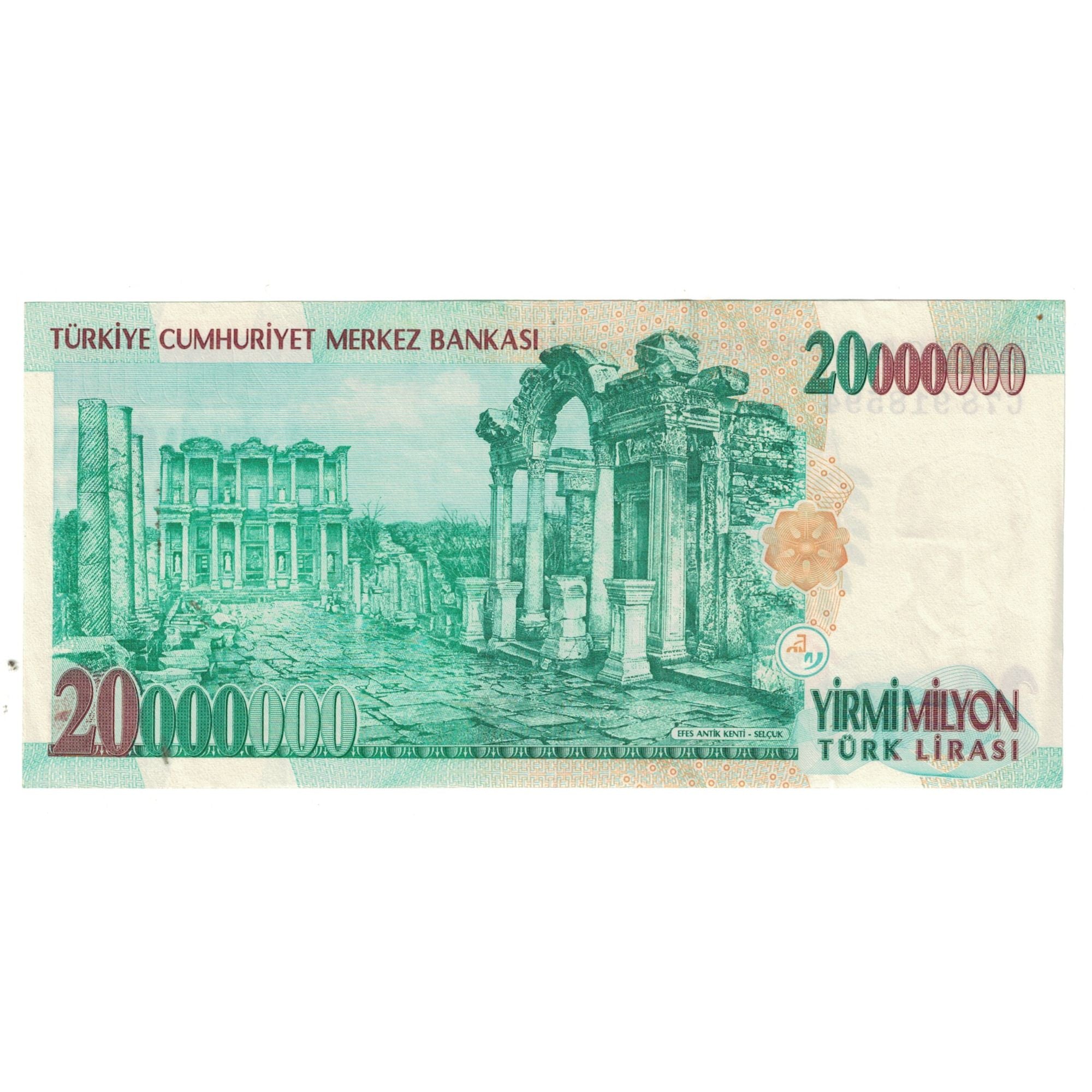 Banknote, Turkey, 20,000,000 Lira, 2001, KM:215, UNC(63)
