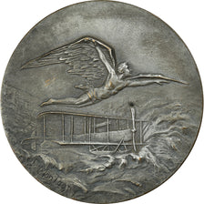Frankreich, Medaille, Avion Blériot, Aviation, Montagny, VZ, Silvered bronze