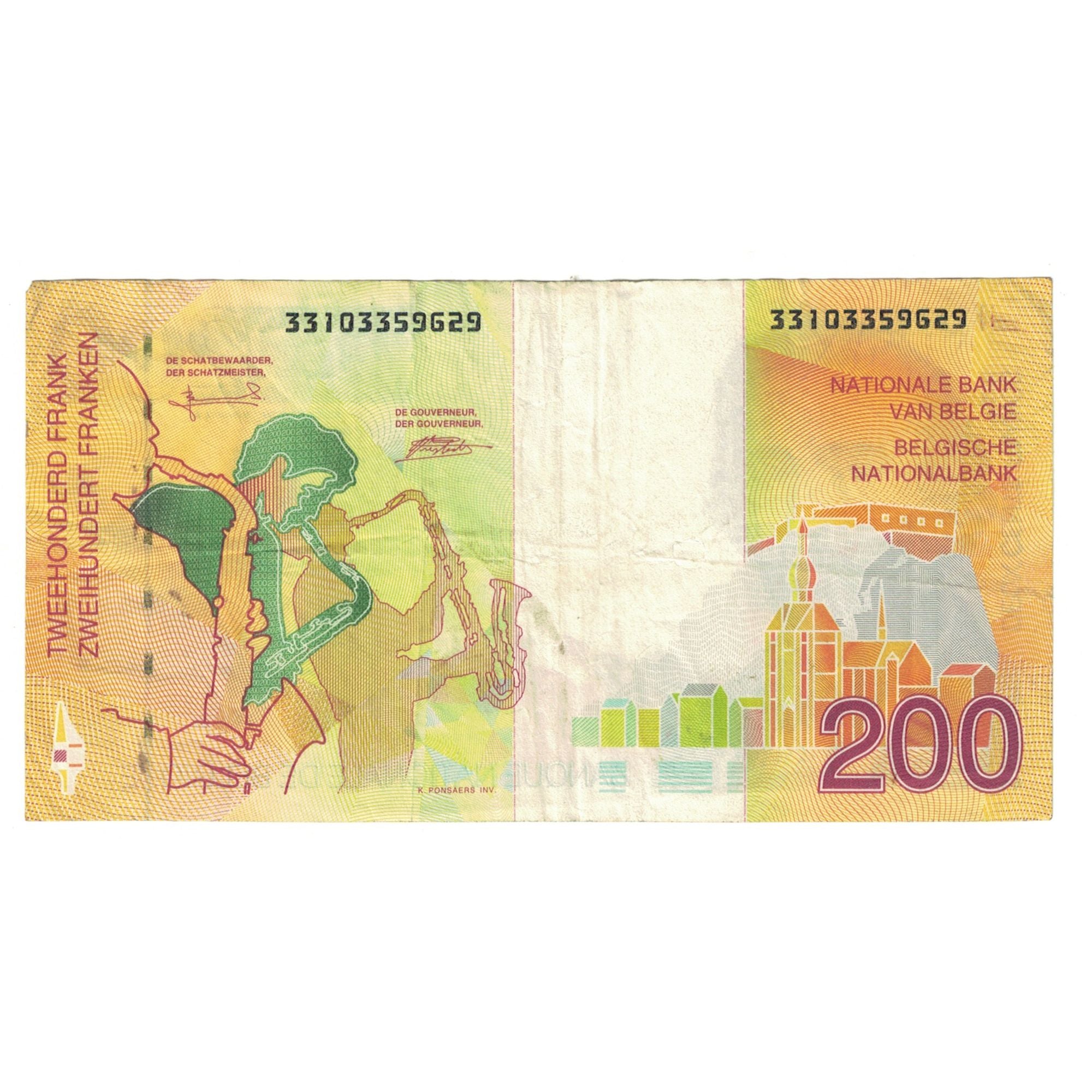Banknote, Belgium, 200 Francs, KM:148, EF(40-45)
