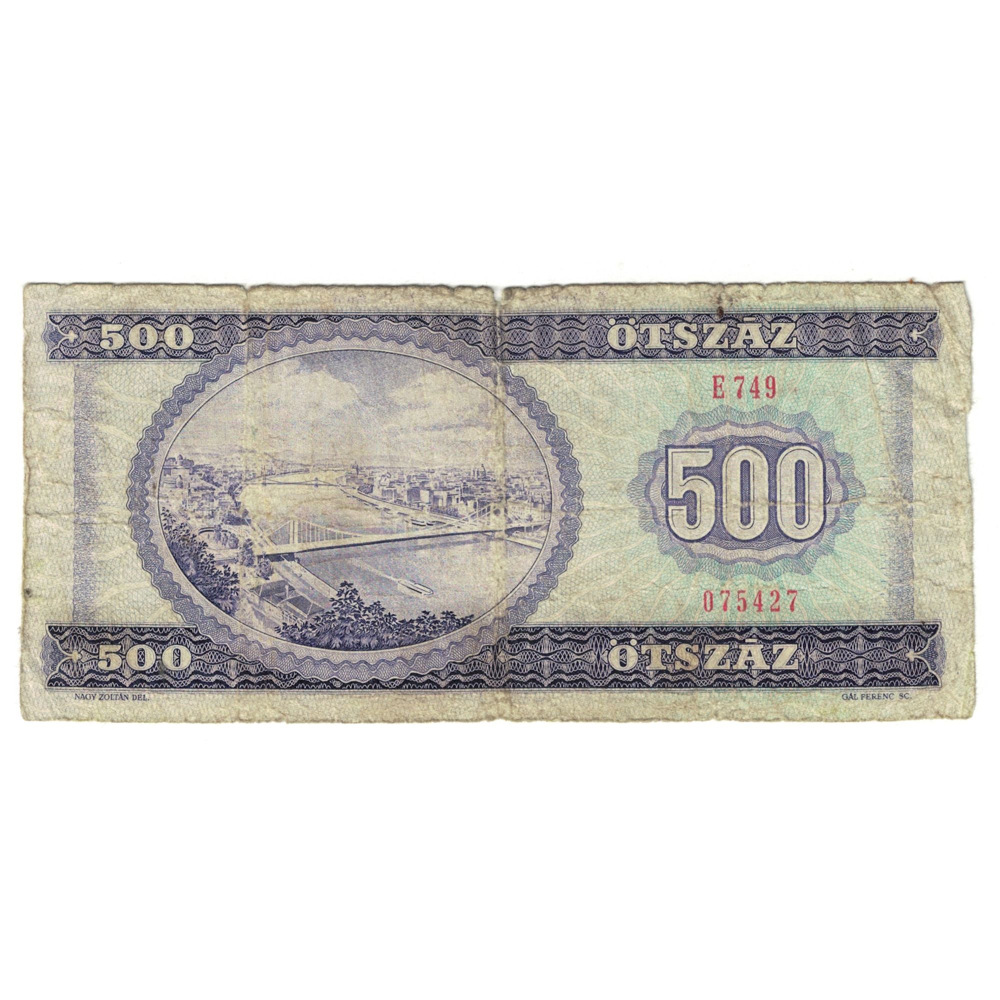 Billete, 500 Forint, 1990, Hungría, 1990-07-31, KM:175a, MBC