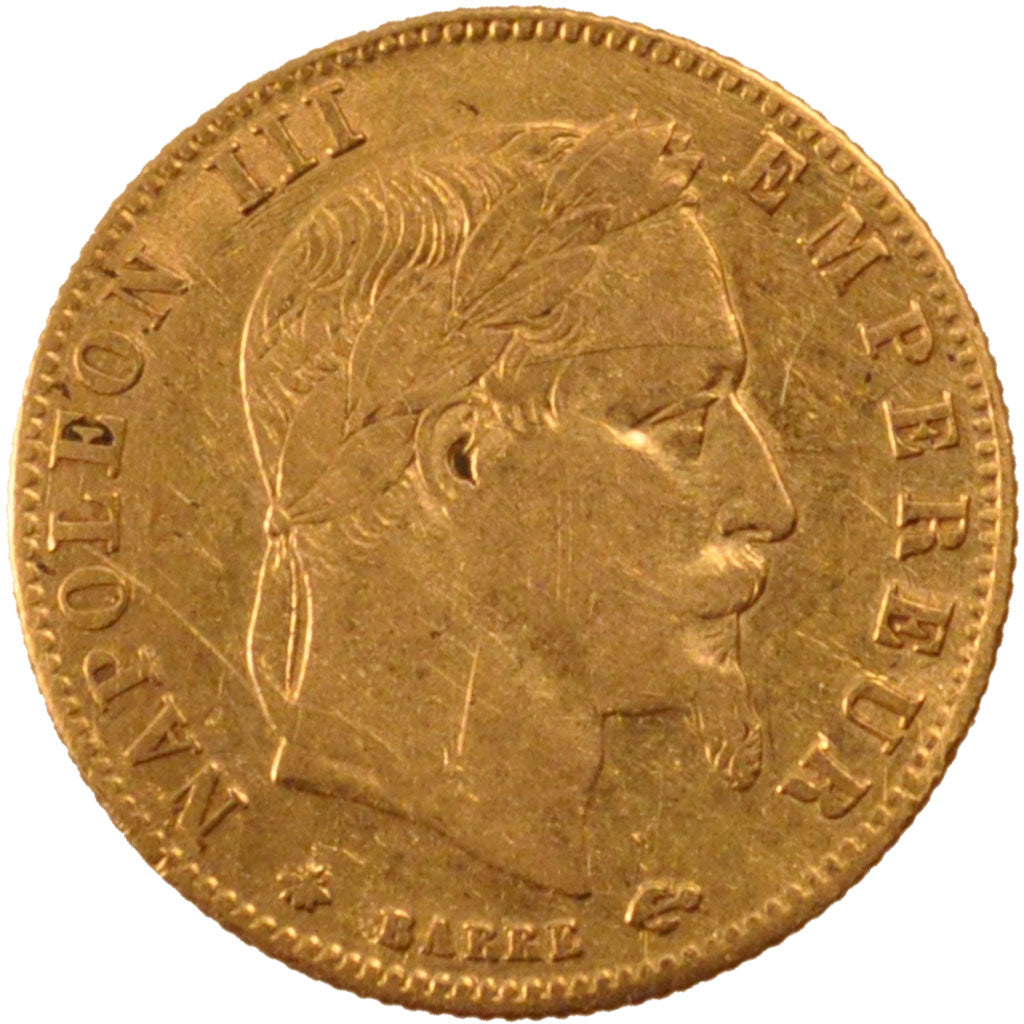 Second Empire, 5 Francs or Napoléon III tête laurée