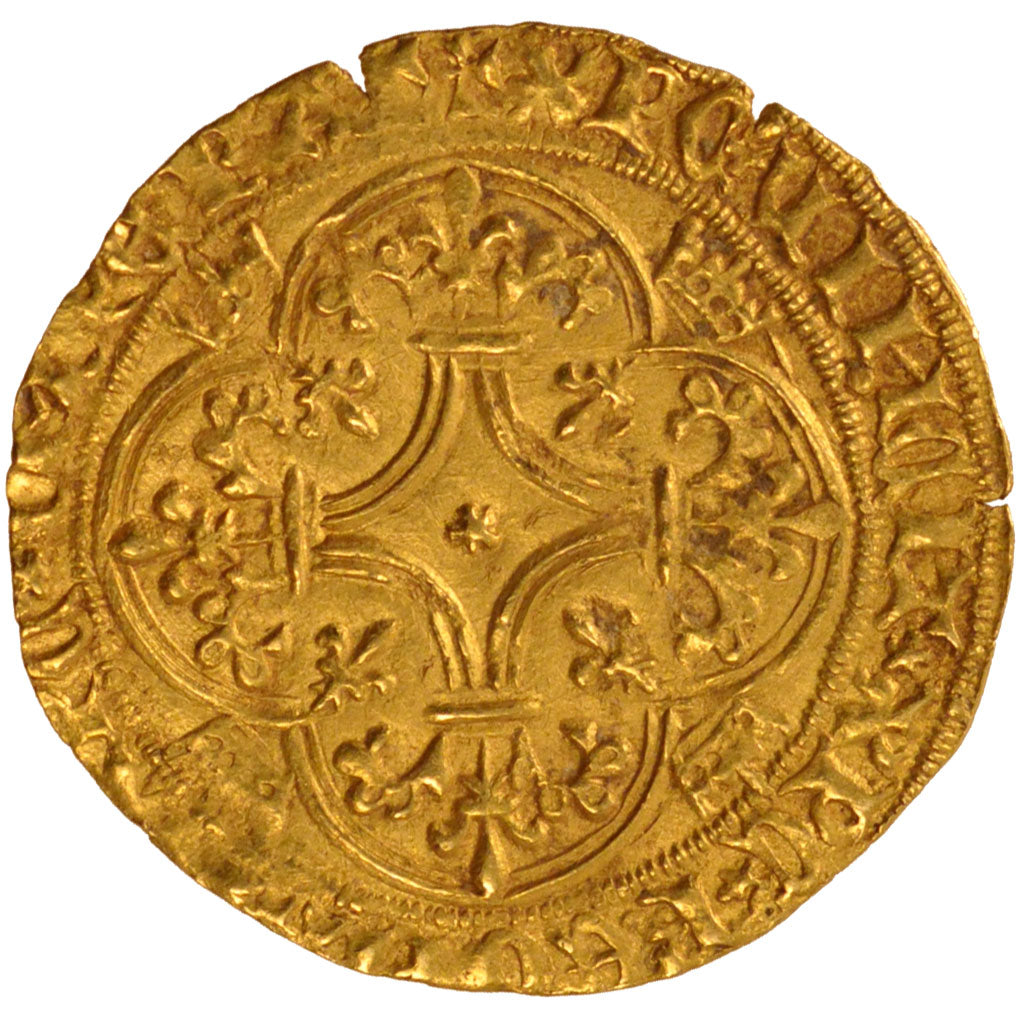 FRANCE, Ecu d'or, AU(50-53), Gold, Duplessy #369A, 3.90