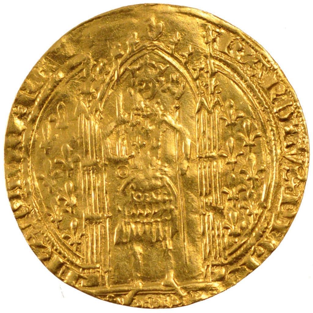 FRANCE, Franc à pied, 1365, VF(30-35), Gold, Duplessy #360 A, 3.60
