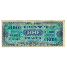France, 100 Francs, Drapeau/France, 1944, 75088865, TB, Fayette:VF25.8, KM:123c
