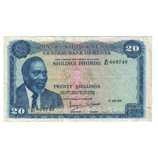 Banconote, Kenya, 20 Shillings, 1972, 1972-07-01, KM:8c, BB