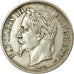 Moneda, Francia, Napoleon III, Napoléon III, 2 Francs, 1869, Strasbourg, MBC+